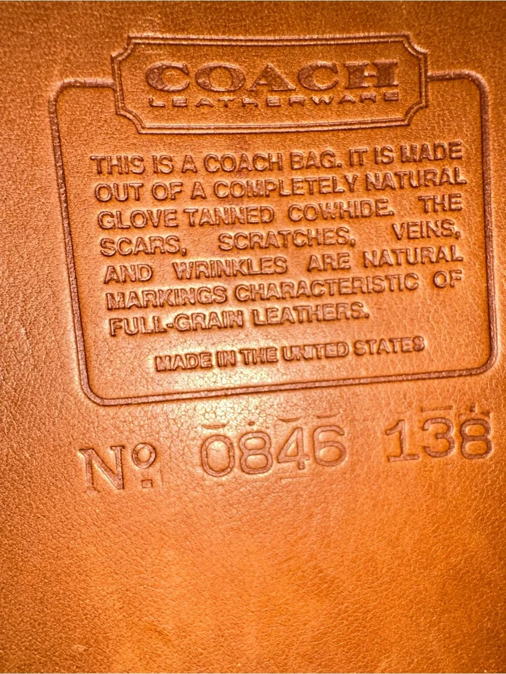 Vintage Coach 9888 Lindsay Bag (read)